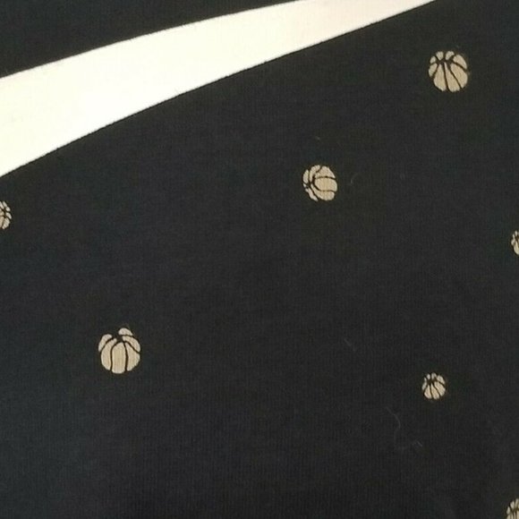 Nike Polka Basketball Print Athletic Cut Black Dri-Fit Graphic Tee - Picture 5 of 5
